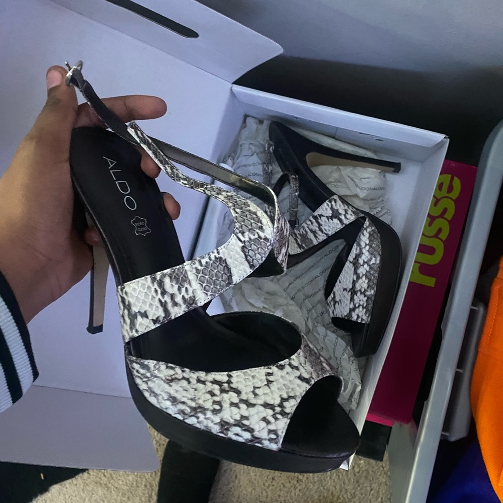 Aldo Snakeskin Pump